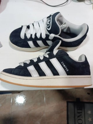 Adidas Campus,Originales Negras Blancas.