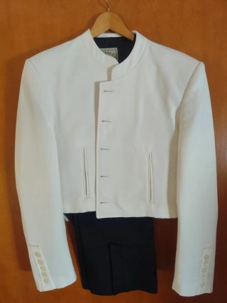 Traje de Flamenco Jiménez Blanco y Negro
