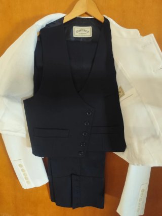 Traje de Flamenco Jiménez Blanco y Negro