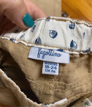 Pantalones chinos para bebé