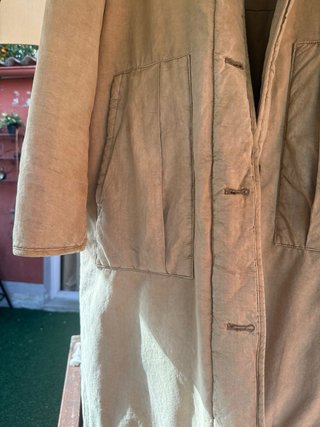 Abrigo Zara camel oversize algodón