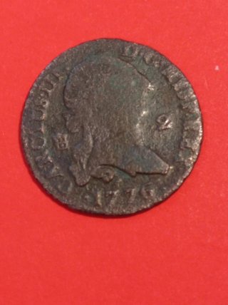Moneda 2 maravedís 1776