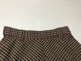 Falda Pepe Jeans cuadros beige y marrón