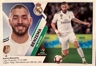 Cromo Karim Benzema Real Madrid La Liga