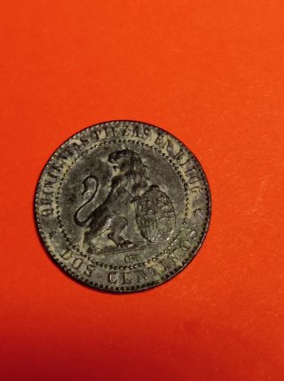 Moneda 2 céntimos Gobierno Provisional