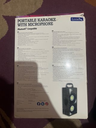 Lexibook Karaoke Portátil con Micrófono Bluetooth