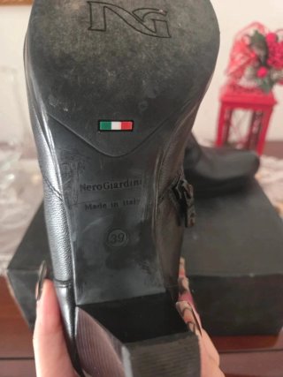 Stivaletti Nero Giardini Pelle Neri