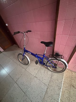 Bicicleta Plegable Azul