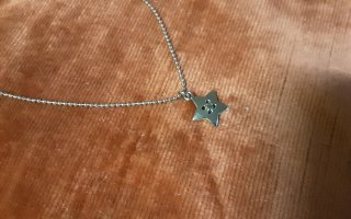 Coppia collana ciondolo stella e bracciale perle