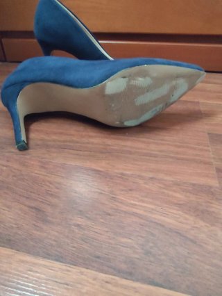 Zapatos de tacón azul