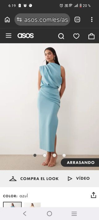 Vestido ASOS DESIGN Rojo