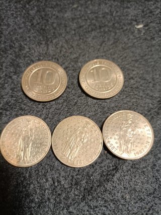 5 Monedas conmemorativa milenio dinastia capeta