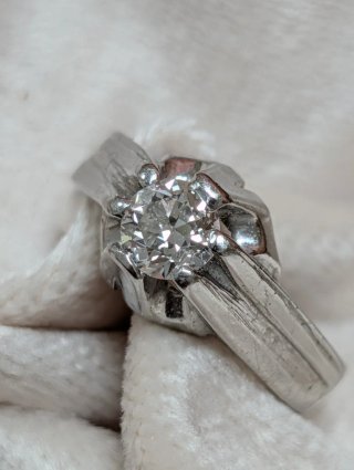 Anillo Platino Diamante.
