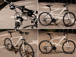Bicicleta de montaña/ ciudad blanca Lista para uza
