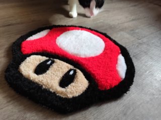 Alfombra personalizada seta Super Mario