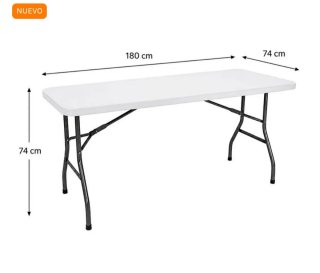Mesa Plegable Resina Donna Garden 180cm