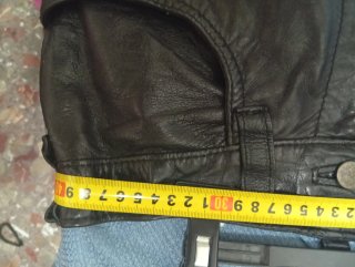 Pantalón de cuero negro talla 44