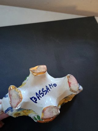 Vaso ceramica decorato Bassano