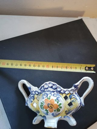 Vaso ceramica decorato Bassano
