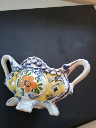 Vaso ceramica decorato Bassano