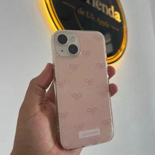 Funda iPhone Rosa con Lunares y Lazos