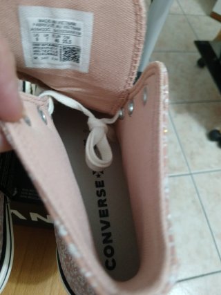Converse Chuck Taylor glitterate rosa/argento