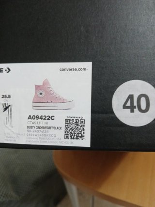 Converse Chuck Taylor glitterate rosa/argento