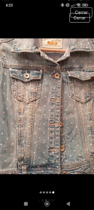 Chaqueta vaquera Stradivarius lunares