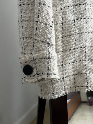 Sobrecamisa estructura cuadros Zara.