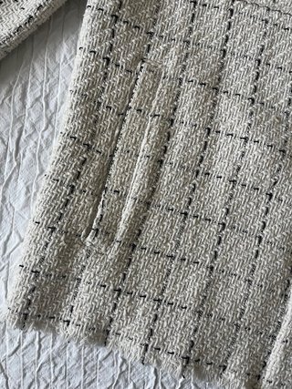 Sobrecamisa estructura cuadros Zara.