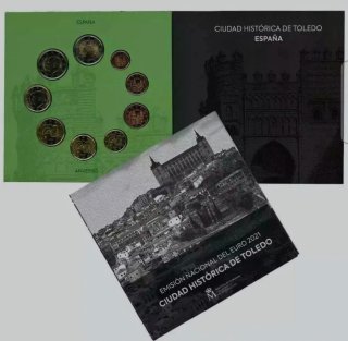 Cartera Blister Euros Set España 2021 Toledo
