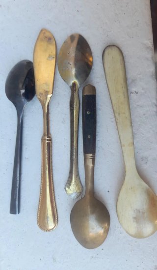 Lotto 5 Cucchiaini Vintage Vari