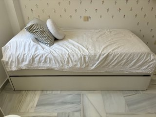 Cama nido blanca con sommier