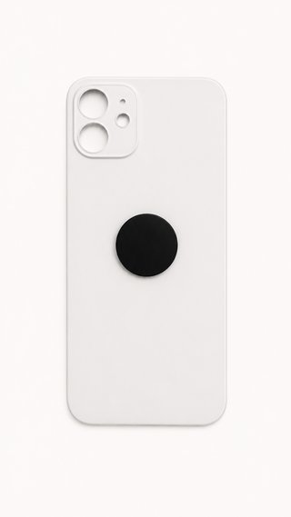 Cover posteriore in vetro per iPhone 12 - Bianco