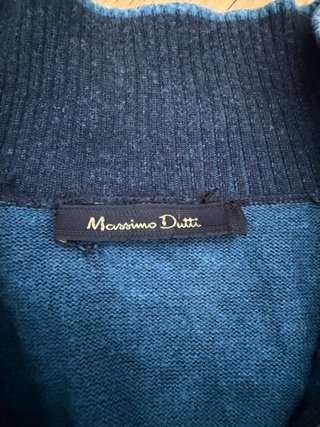 Cárdigan Massimo Dutti Azul Marino Talla S
