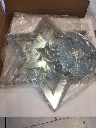 Lampadario LED Stella Vetro Metallo