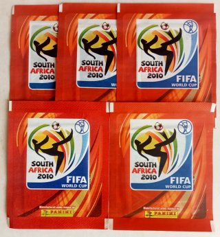 5 Sobres Panini Sudáfrica 2010