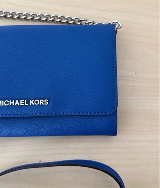 Michael Kors Jet Set Travel - Blu Argento
