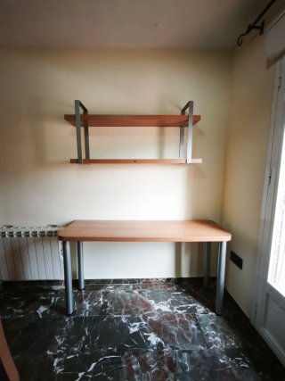Escritorio y Estantería Madera y Metal