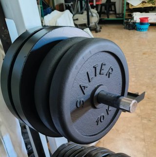 DISCOS MUSCULACIÓN (5 y 10KG)!