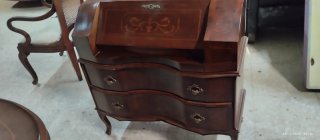 Mueble bureau secreter antiguo de madera