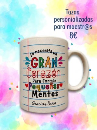 Taza personalizada para maestras