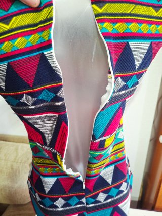 Vestido Talla S Estampado Étnico