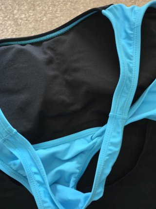 Bañador Mujer Negro y Azul Talla L /XL
