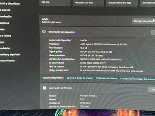 PC Gaming MSI Negro con RGB