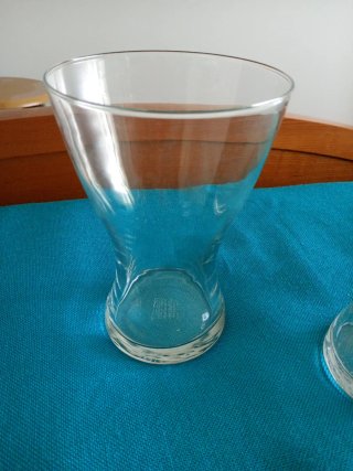 Juego jarrones cristal