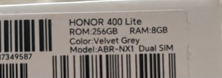 Honor 400 Lite Velvet Grey