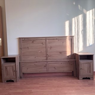 Conjunto Muebles Habitación: Cabecero, 2 Mesillas,