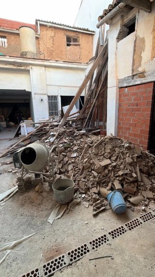Retirada de escombros