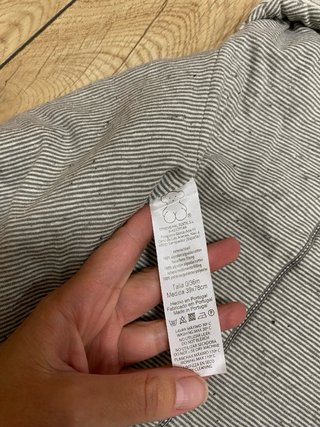 Saco capazo o cuna a rayas con osito
